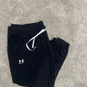 Under Armour Black Joggers with White Drawstring